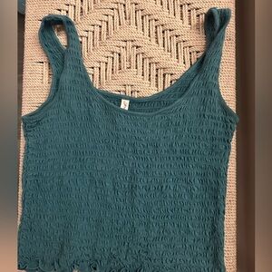 Aeropostale textured fitted tank top